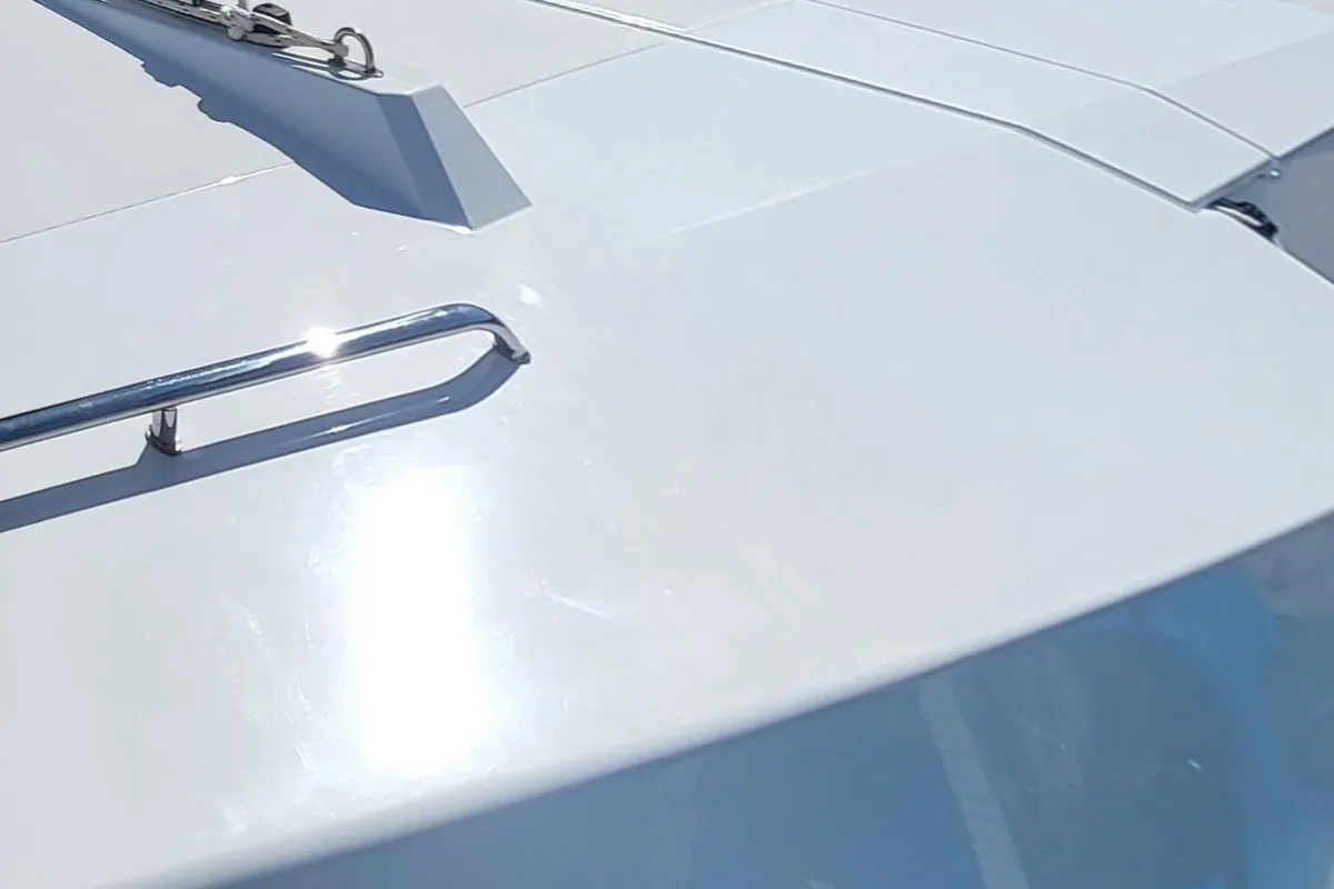 Exterior view of Love Sea, a Bali Catsmart catamaran at Capo d'Orlando, Italy