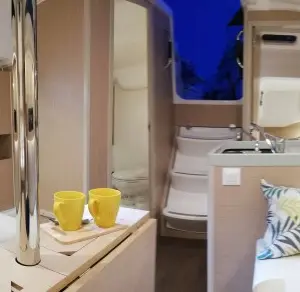 Galley of YODA, a Beneteau Oceanis 30.1 sailboat at Općina Medulin, Croatia