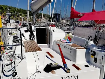 Exterior view of YODA, a Beneteau Oceanis 30.1 sailboat at Općina Medulin, Croatia