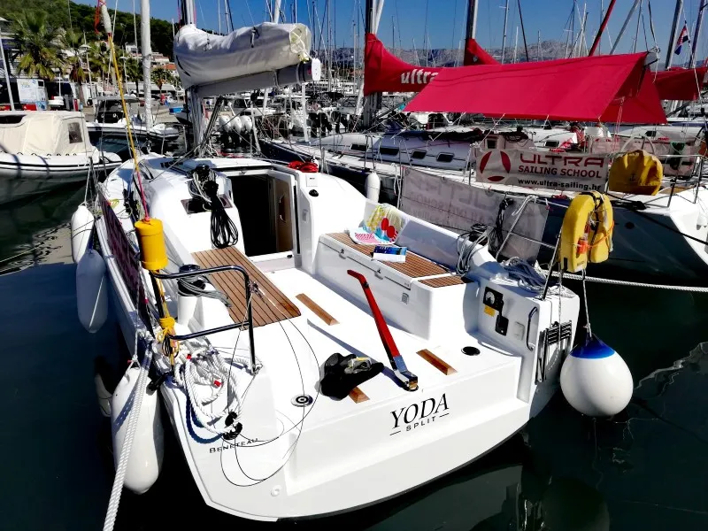 Exterior view of YODA, a Beneteau Oceanis 30.1 sailboat at Općina Medulin, Croatia