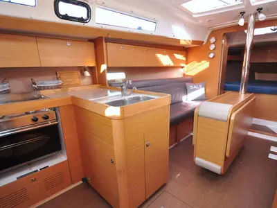 Galley of Salt, a Dufour 350 GL sailboat at Flensburg, Germany