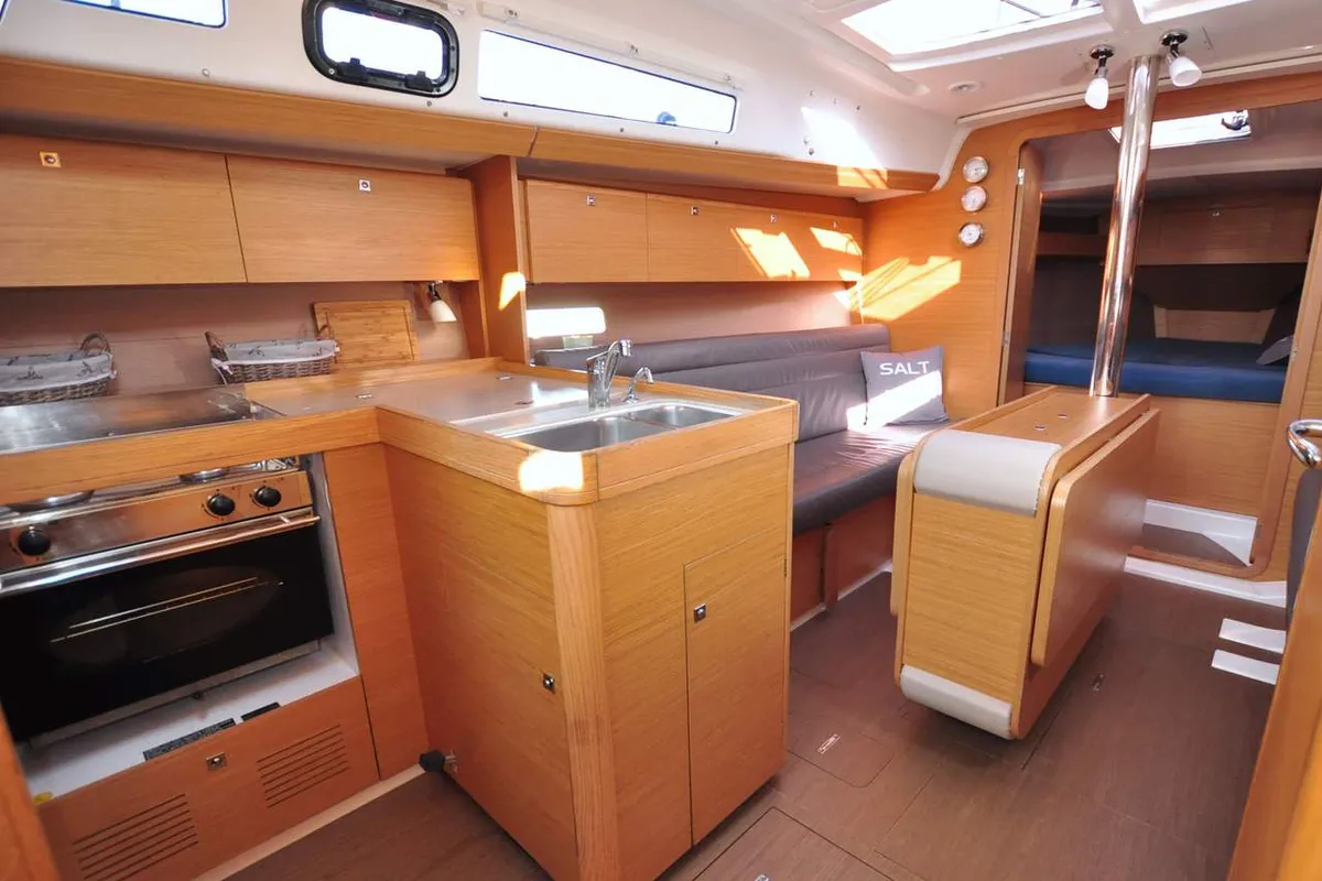 Galley of Salt, a Dufour 350 GL sailboat at Flensburg, Germany