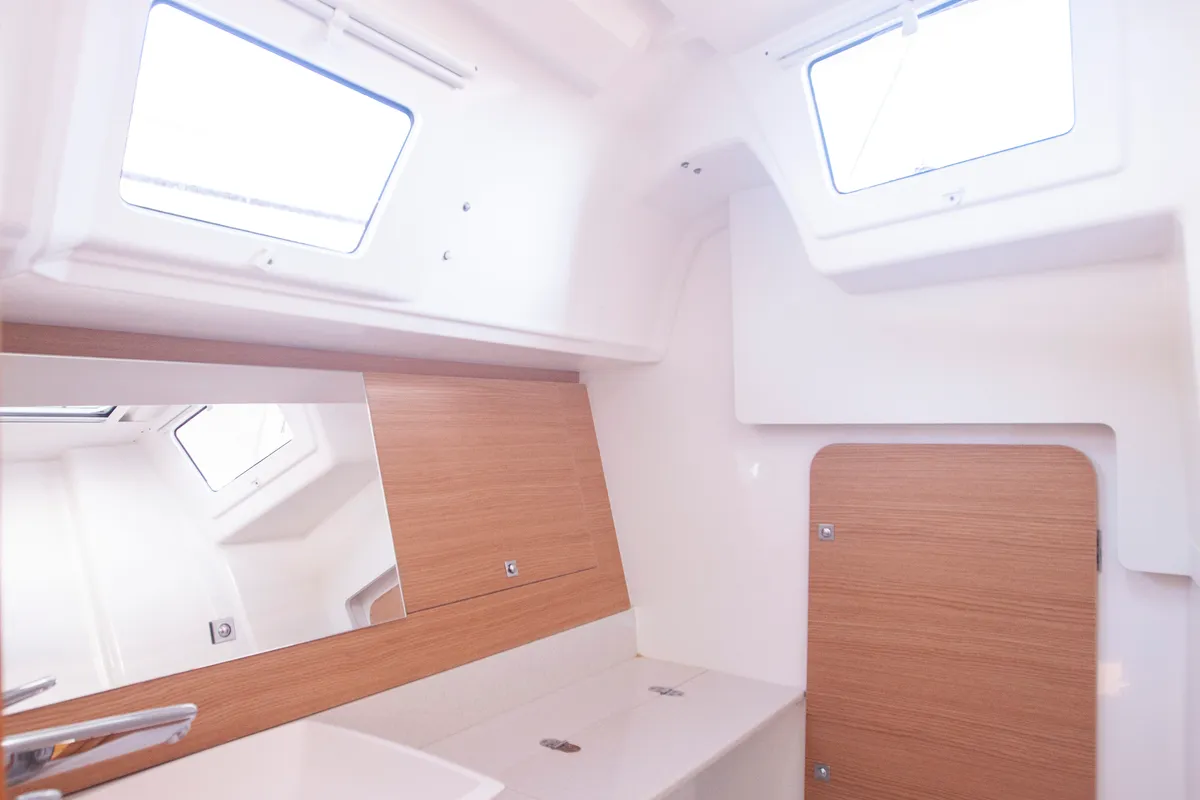 Head on Nautilus, a Dufour 360 Grand Large sailboat at Marmaris, Turkey