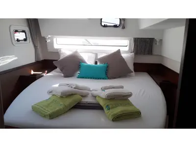 Cabin on Elysium crewed - VIP equipped, a Lagoon 42 catamaran at Municipal Unit of Lefkada, Greece