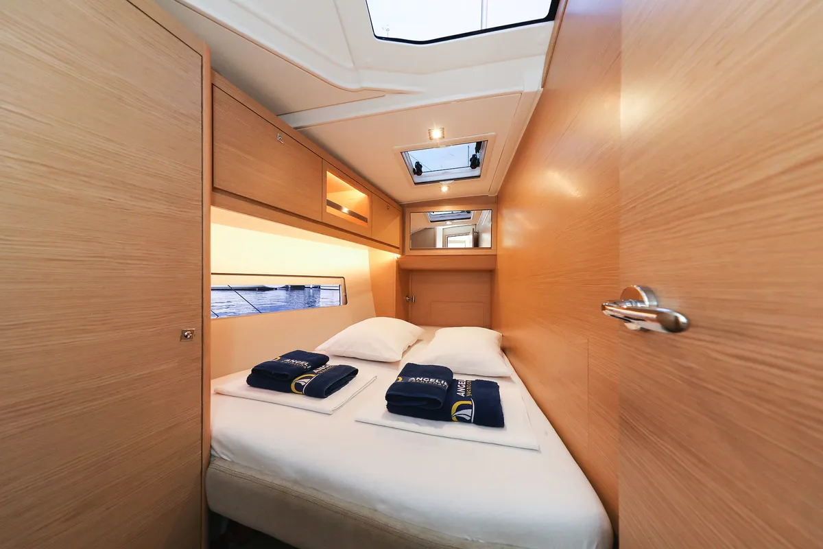 Cabin on Chill Course, a Dufour 470 sailboat at Grad Trogir, Croatia