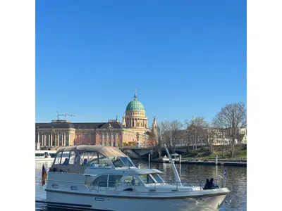 Ella , a Linssen Grand Sturdy 35.0 AC motorboat at Mirow, Germany