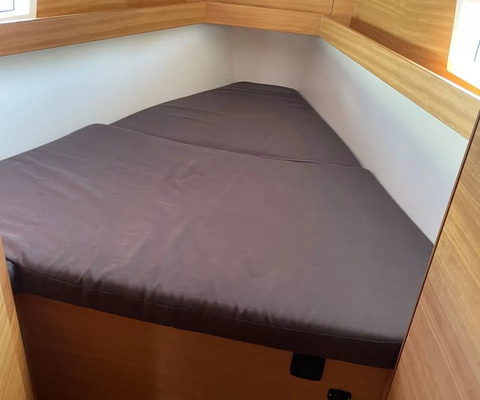 Cabin on Tattoo, a Elan Impression 45.1 sailboat at Grad Pula, Croatia
