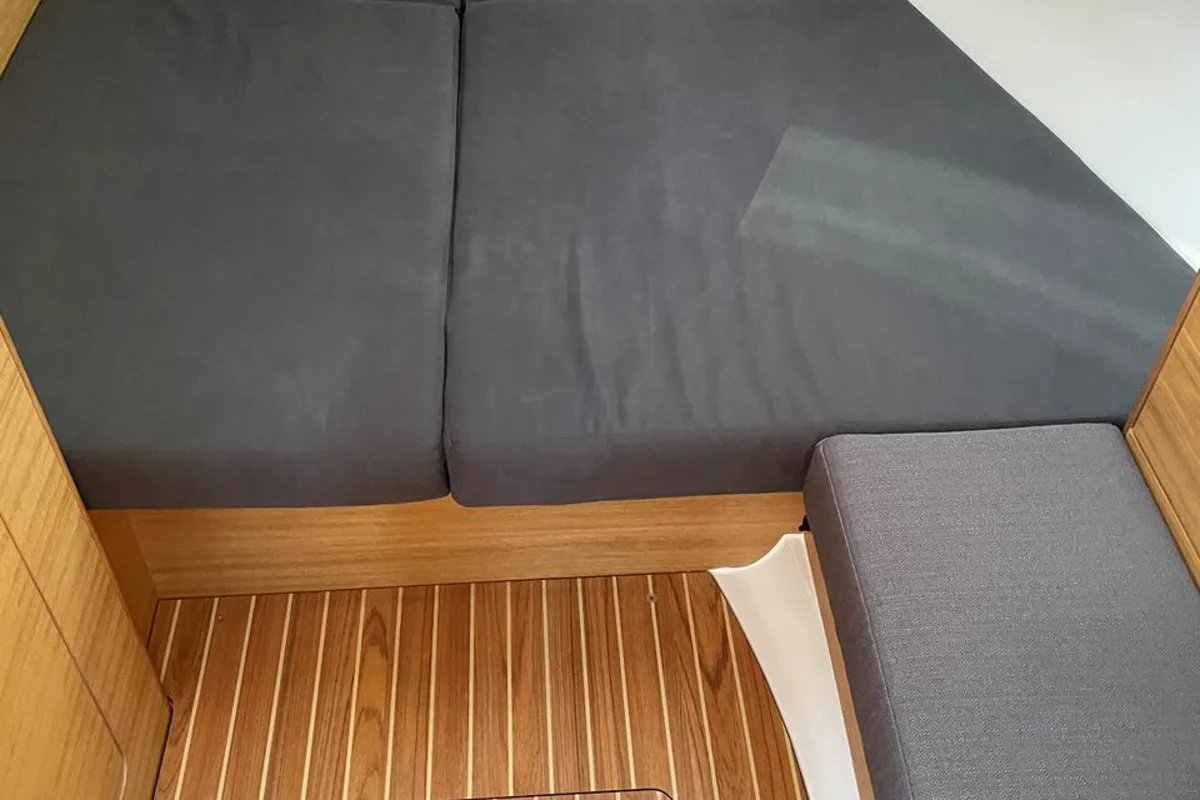 Cabin on Tattoo, a Elan Impression 45.1 sailboat at Grad Pula, Croatia