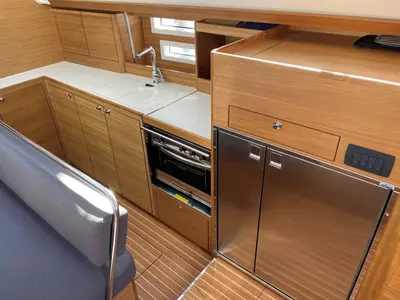 Galley of Tattoo, a Elan Impression 45.1 sailboat at Grad Pula, Croatia