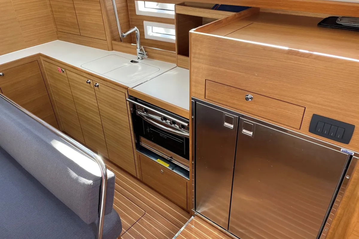Galley of Tattoo, a Elan Impression 45.1 sailboat at Grad Pula, Croatia
