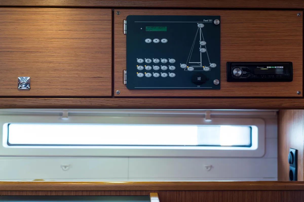 Breathless, a Bavaria Cruiser 56 sailboat at Municipal Unit of Lefkada, Greece