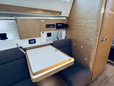 Salon of ATLA, a Elan Impression 40 sailboat at Novi Vinodolski, Croatia