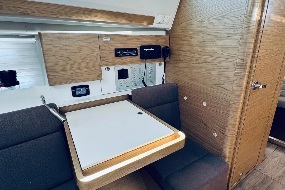 Salon of ATLA, a Elan Impression 40 sailboat at Novi Vinodolski, Croatia