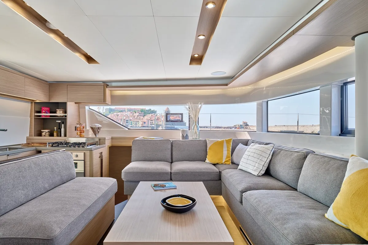 Queen Victoria, a Lagoon 51 catamaran at Grad Trogir, Croatia