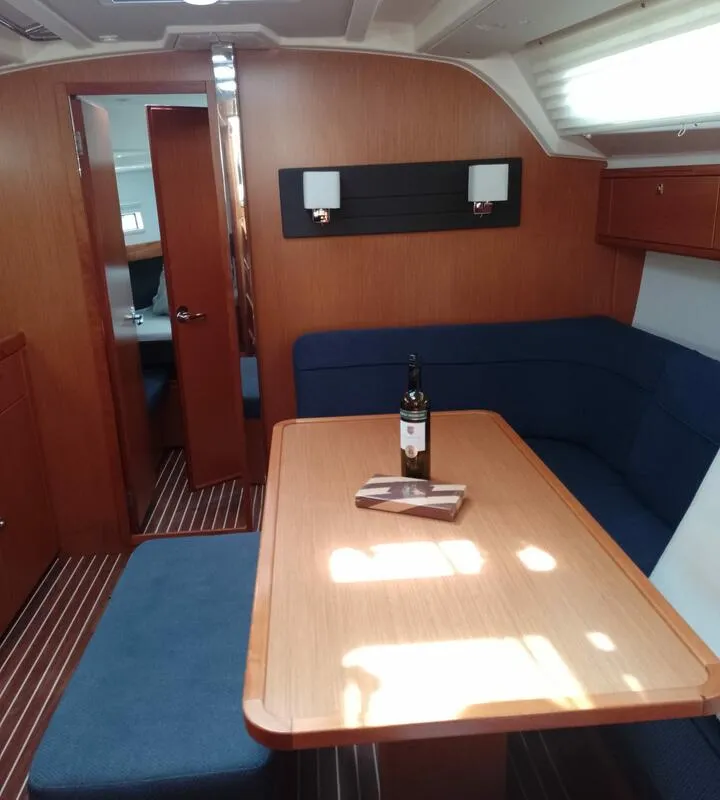 Salon of Summer elli, a Bavaria Cruiser 41 sailboat at Palma de Mallorca, Spain