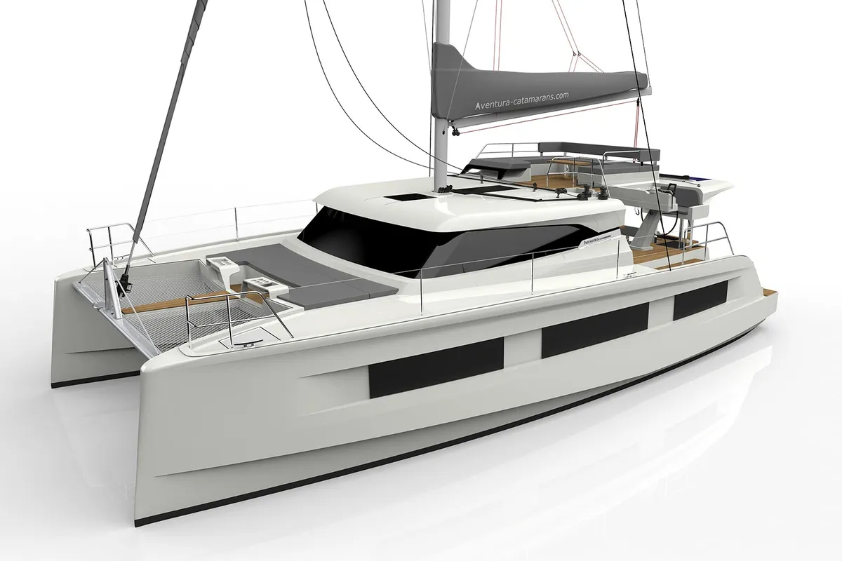Good Luck, a Aventura 45 catamaran at Grimaud, France