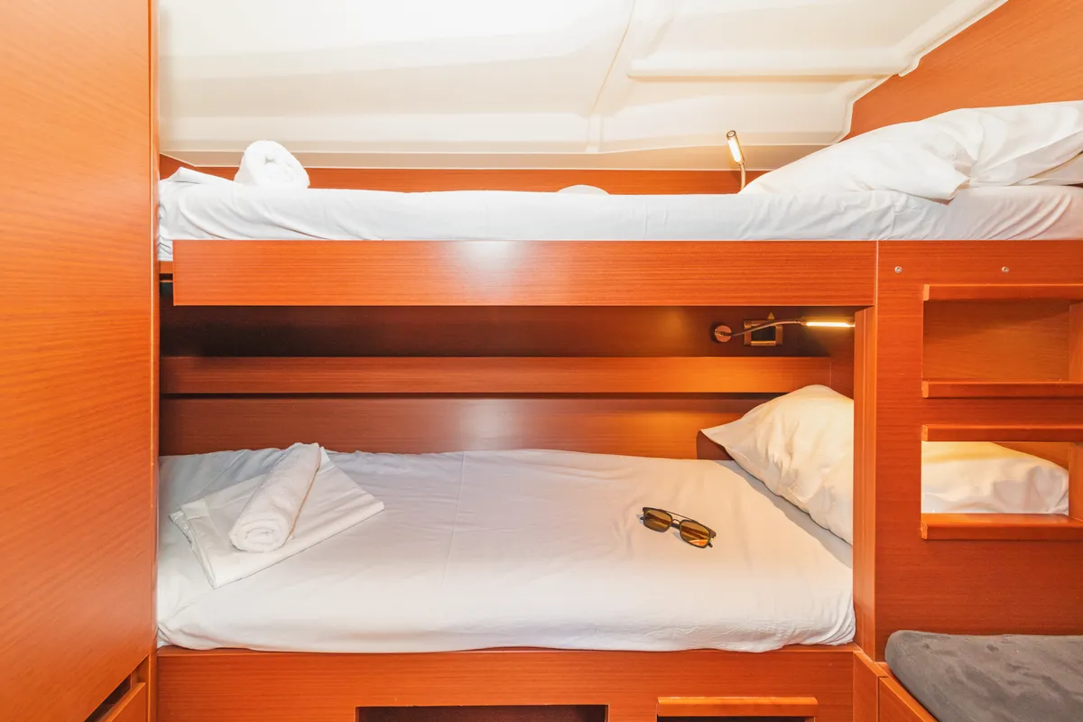 Cabin on El Grande, a Hanse 508 sailboat at Municipal Unit of Rhodes, Greece
