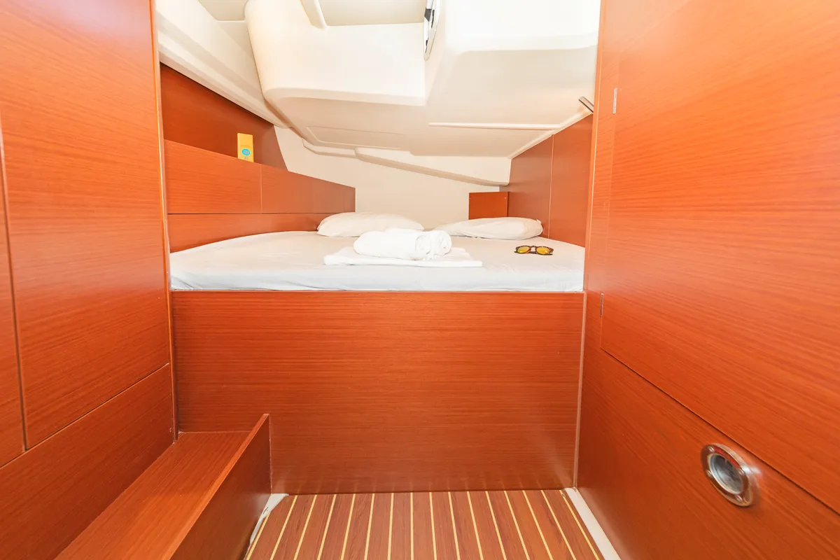 Cabin on El Grande, a Hanse 508 sailboat at Municipal Unit of Rhodes, Greece