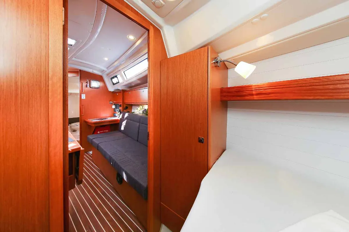 Cabin on Lara, a Bavaria Cruiser 34 sailboat at Zadar, Croatia