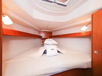 Cabin on Lara, a Bavaria Cruiser 34 sailboat at Zadar, Croatia