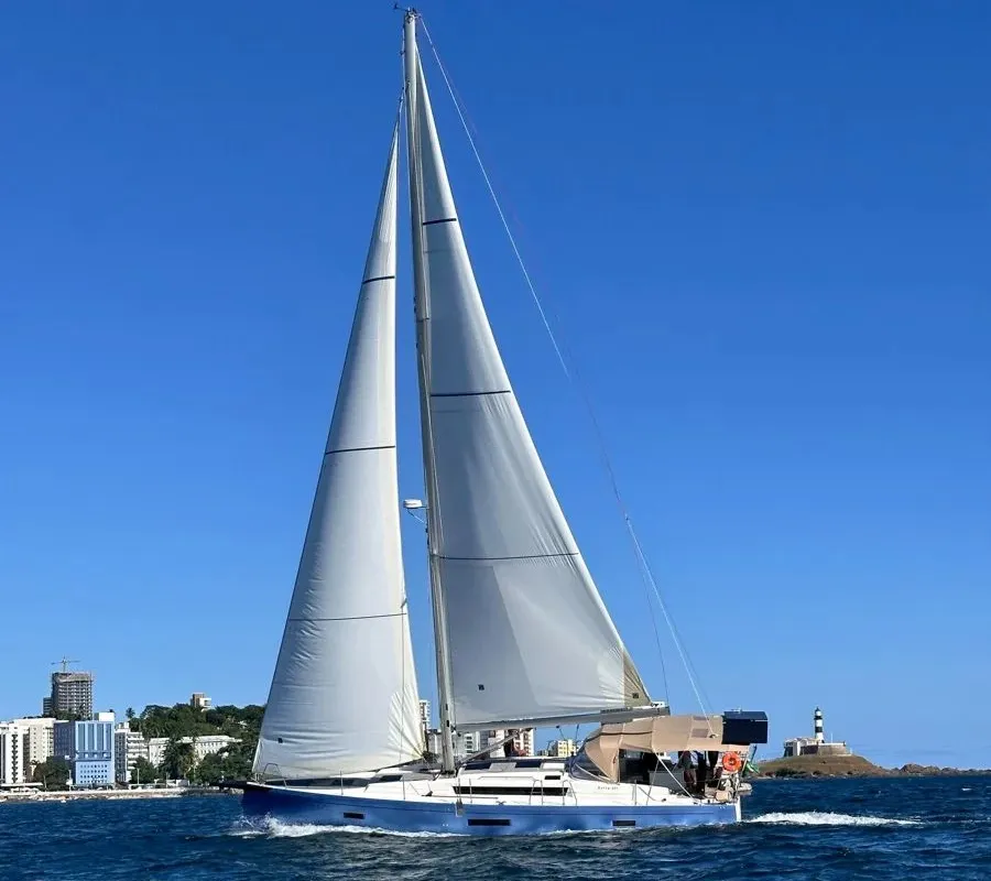Exterior view of Delta 465 New, a Delta 465 sailboat at Paraty, Brazil
