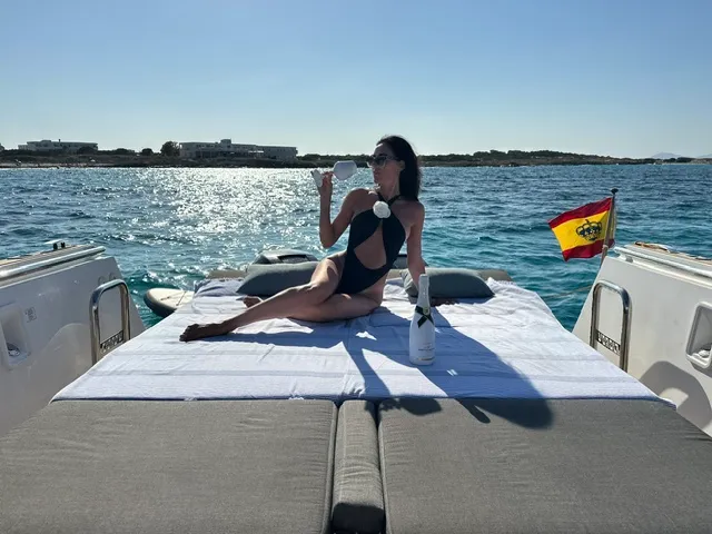 Fjord 38 Express, a Fjord 38 Express motorboat at Ibiza, Spain