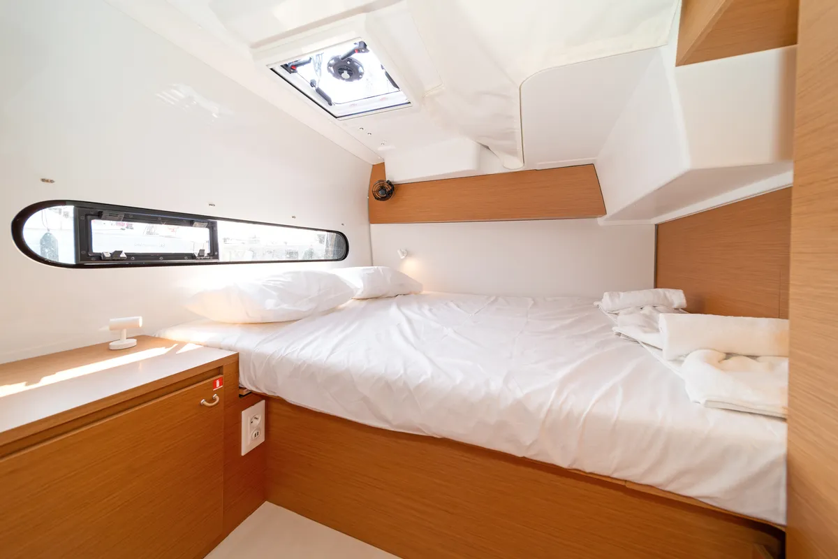 Cabin on Luna, a Excess 11 catamaran at Kontokali, Greece