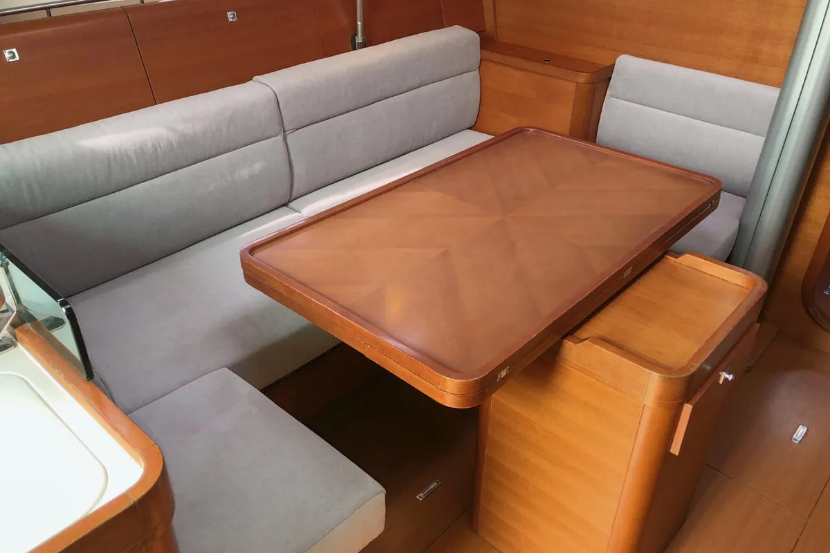 Salon of Passion, a Dufour 40E sailboat at Flensburg, Germany