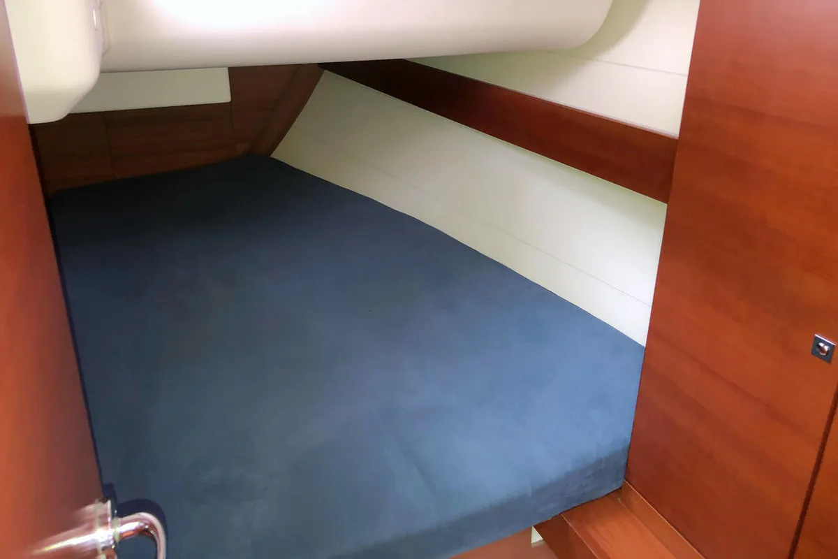Cabin on Passion, a Dufour 40E sailboat at Flensburg, Germany