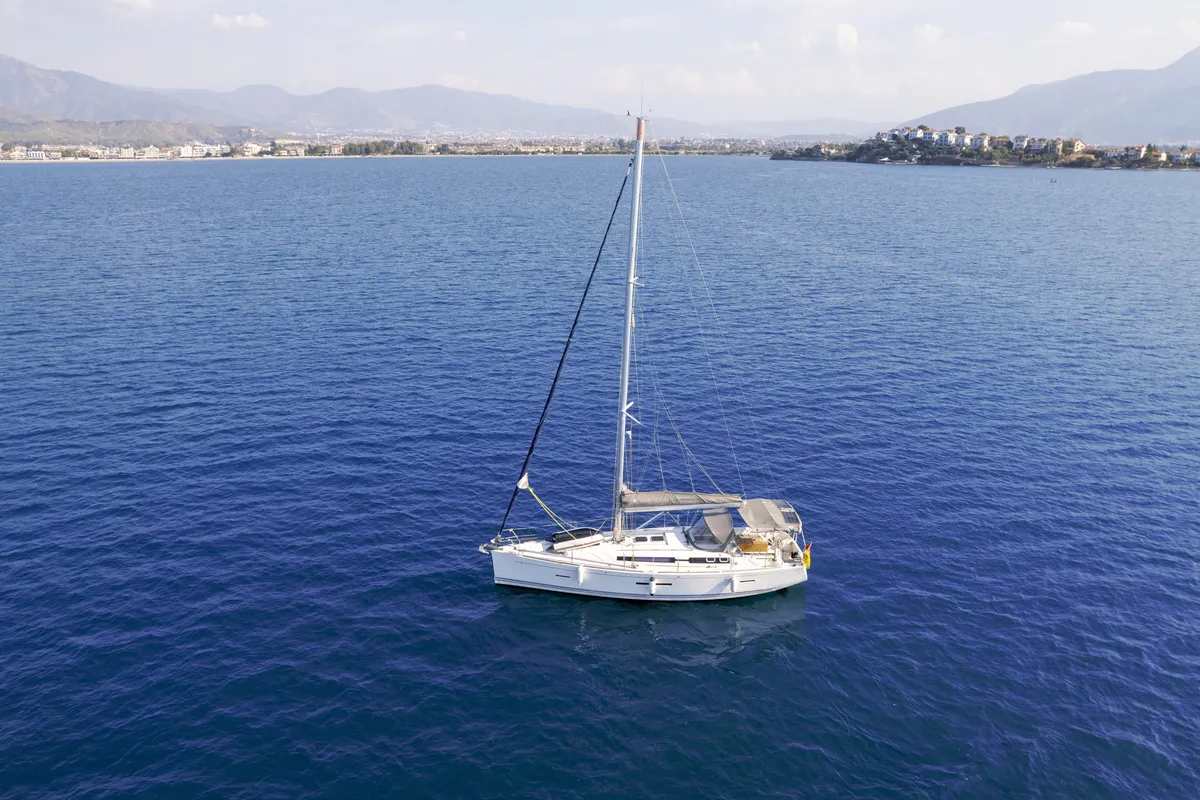 Exterior view of Daphne-S, a Dufour 405 GL sailboat at Fethiye, Turkey