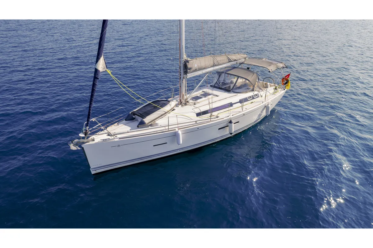 Exterior view of Daphne-S, a Dufour 405 GL sailboat at Fethiye, Turkey