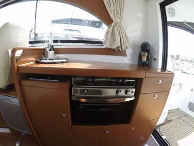 Galley of Lumar, a Beneteau Antares 30 motorboat at Split, Croatia