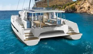Exterior view of Poseidon, a Bali 5.4 catamaran at Plan-d'Aups-Sainte-Baume, France