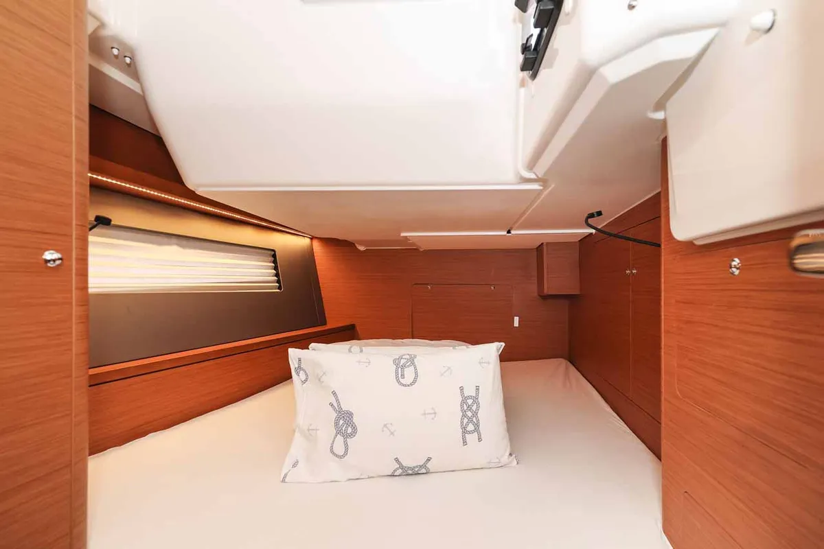 Cabin on Acrux, a Dufour 44 sailboat at Grad Biograd na Moru, Croatia