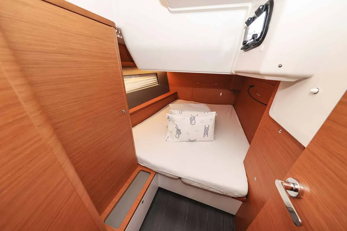 Cabin on Acrux, a Dufour 44 sailboat at Grad Biograd na Moru, Croatia