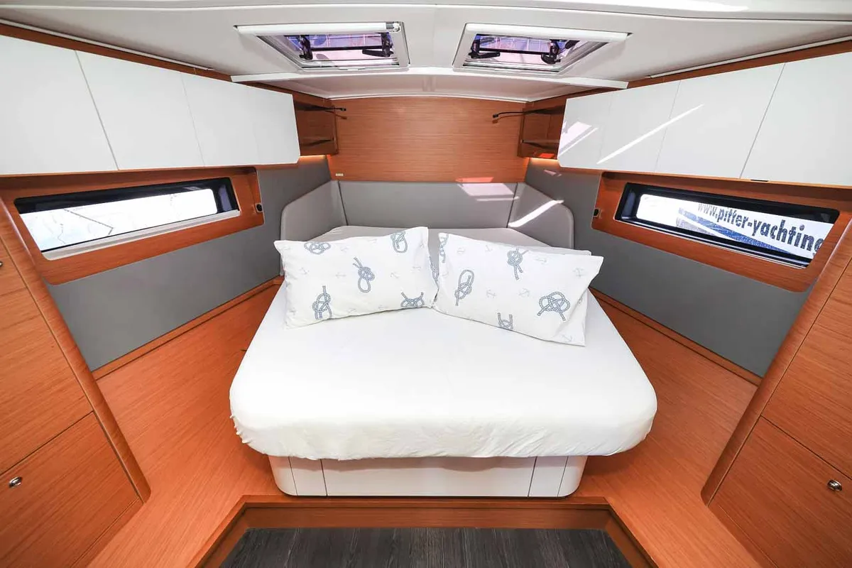 Cabin on Acrux, a Dufour 44 sailboat at Grad Biograd na Moru, Croatia
