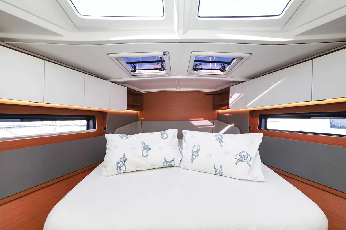Cabin on Acrux, a Dufour 44 sailboat at Grad Biograd na Moru, Croatia