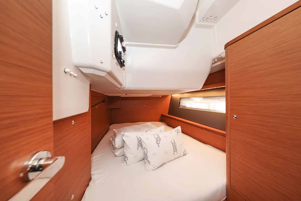 Cabin on Acrux, a Dufour 44 sailboat at Grad Biograd na Moru, Croatia