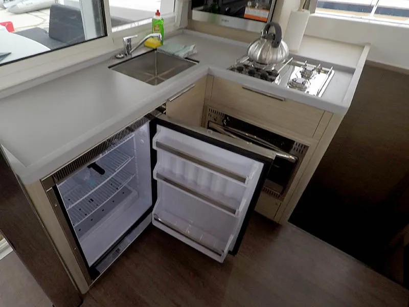 Galley of Tom Cat, a Lagoon 40 catamaran at Grad Šibenik, Croatia