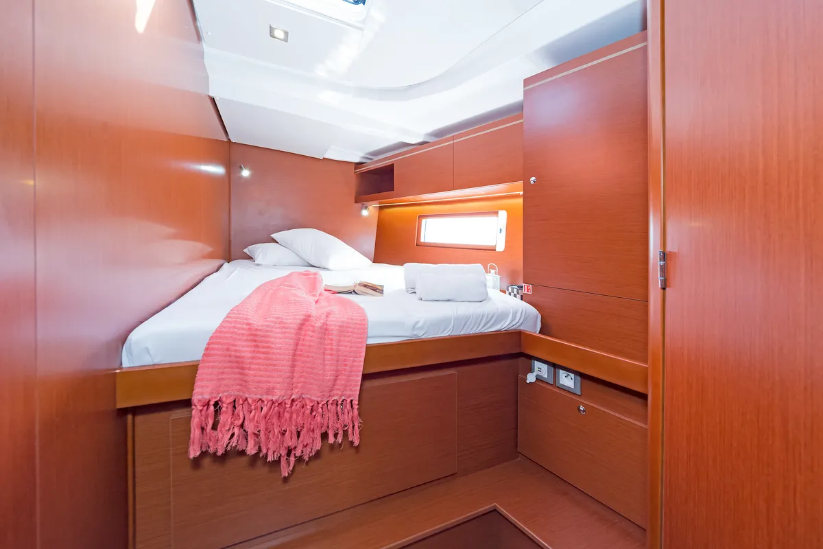 Cabin on Calypso, a Beneteau Oceanis 51.1 sailboat at Municipal Unit of Lefkada, Greece