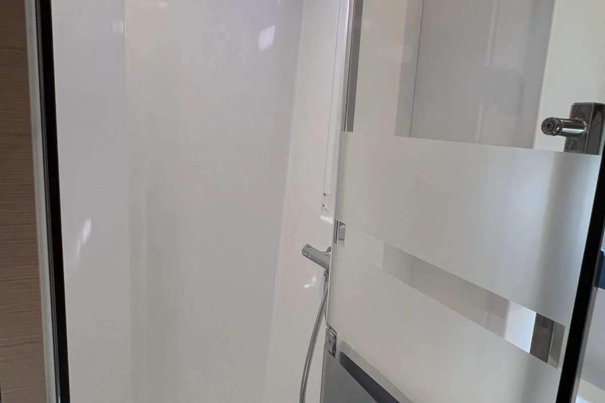 Head on My Precious ''E'', a Fountaine Pajot Aura 51 catamaran at Municipal Unit of Ellomenos, Greece