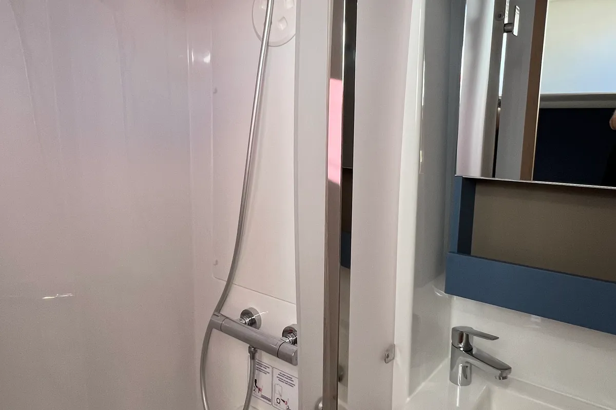 Head on My Precious ''E'', a Fountaine Pajot Aura 51 catamaran at Municipal Unit of Ellomenos, Greece