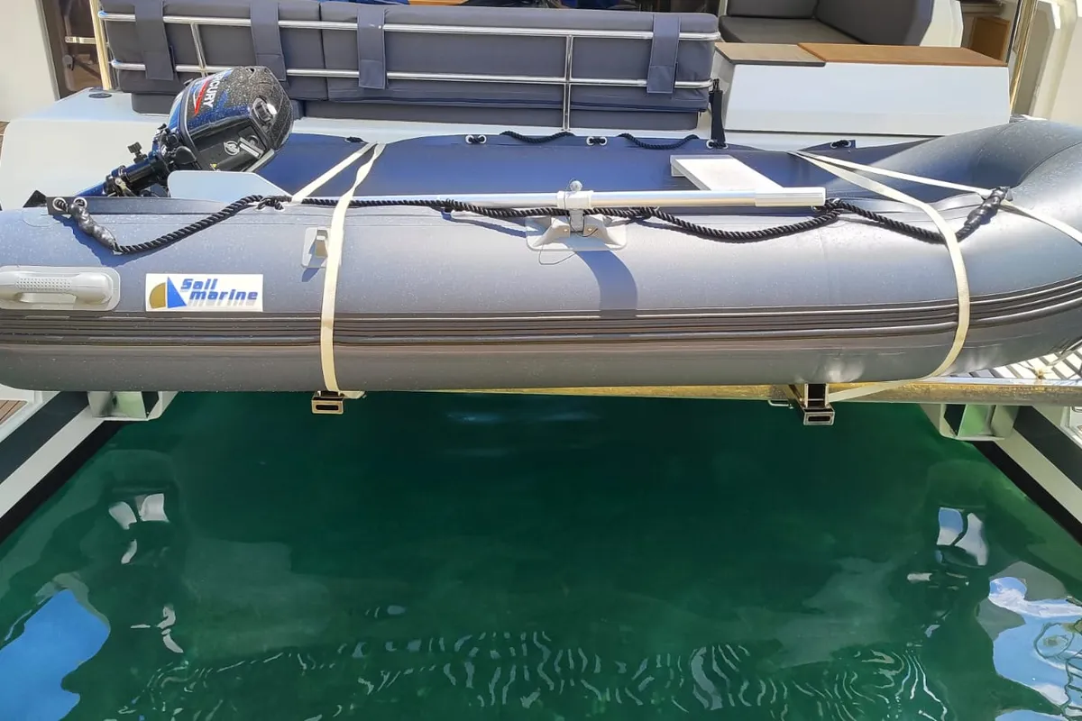 My Precious ''E'', a Fountaine Pajot Aura 51 catamaran at Municipal Unit of Ellomenos, Greece