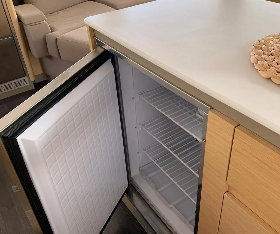 Galley of My Precious ''E'', a Fountaine Pajot Aura 51 catamaran at Municipal Unit of Ellomenos, Greece