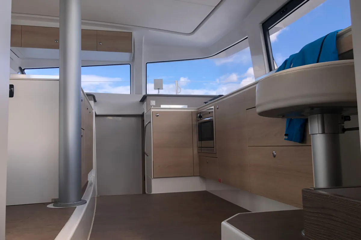 Hogwarts, a Bali 4.3 catamaran at Olbia, Italy