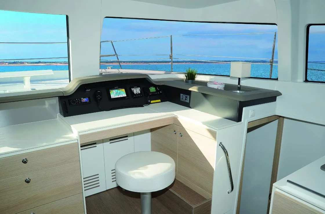 Hogwarts, a Bali 4.3 catamaran at Olbia, Italy