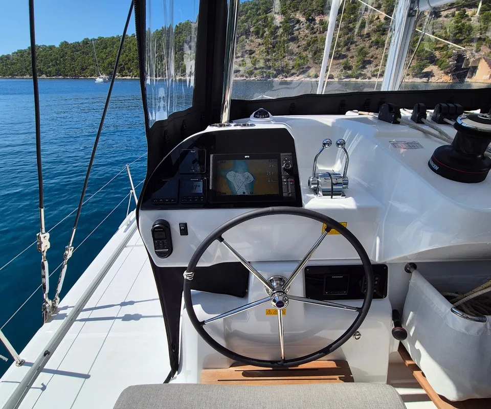 Stela, a Lagoon 43 catamaran at Seget Donji, Croatia
