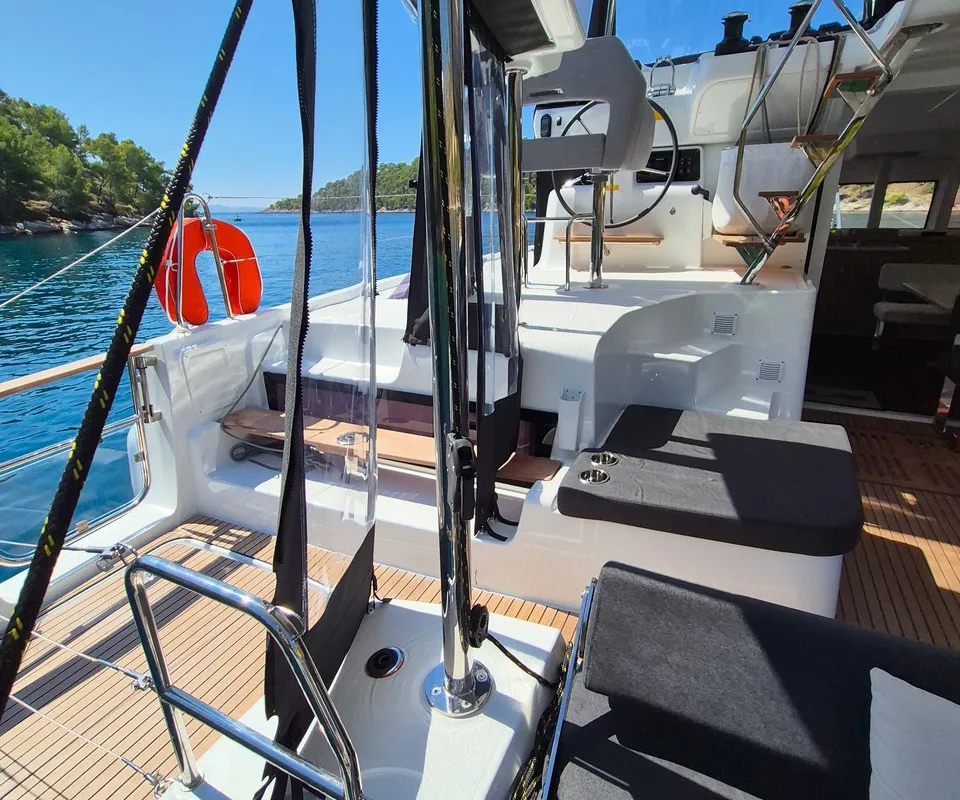 Stela, a Lagoon 43 catamaran at Seget Donji, Croatia
