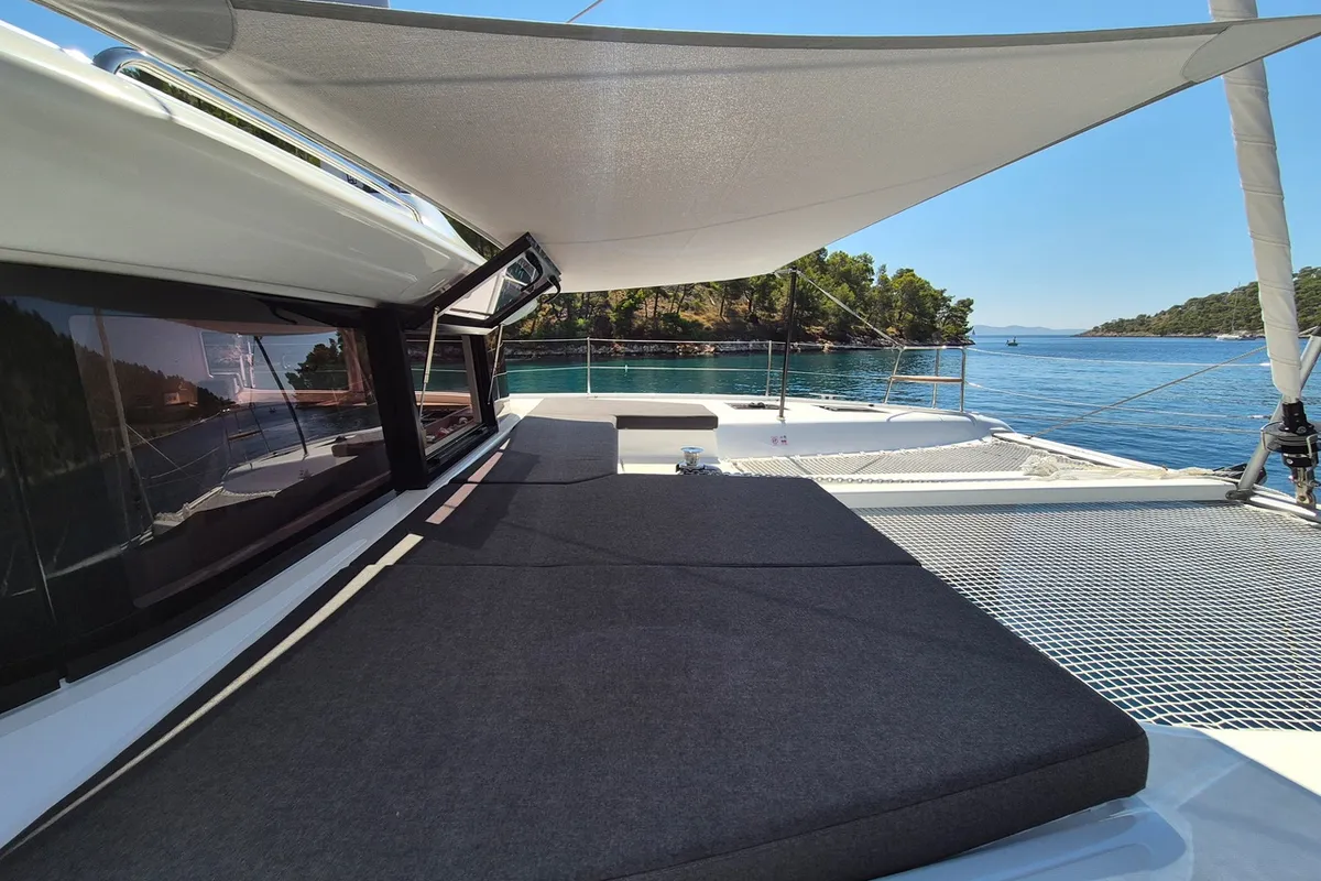 Stela, a Lagoon 43 catamaran at Seget Donji, Croatia