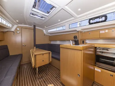 Galley of Lena, a Bavaria Cruiser 34 Style sailboat at Zadar, Croatia